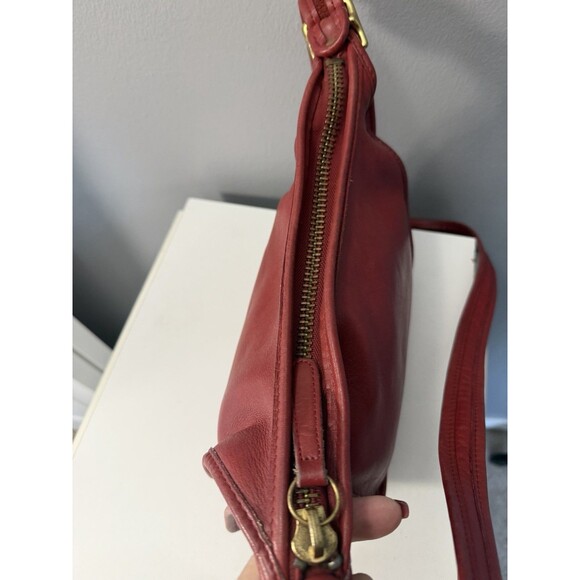 Coach vintage Janice Legacy Soho Red Leather Bucket Duffle Shoulder Bag # 9950 - Picture 9 of 15